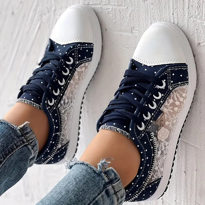 Carly | Elegant Sneakers with Floral Details