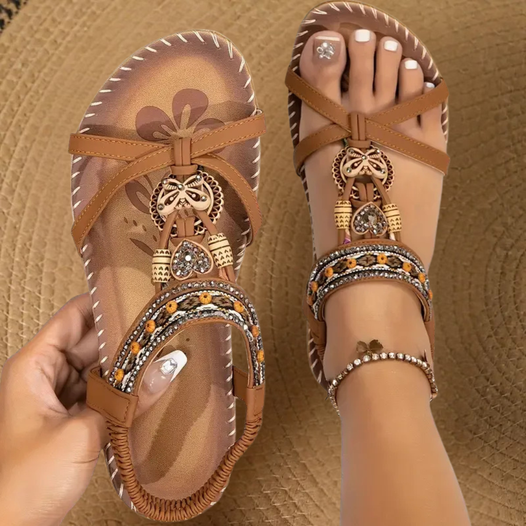Nadia | Orthopedic Sandals in Ibiza Style for Comfort & Elegance