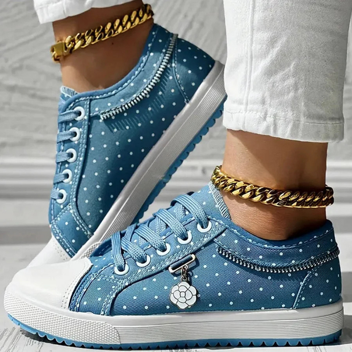 Carly | Elegant Sneakers with Floral Details