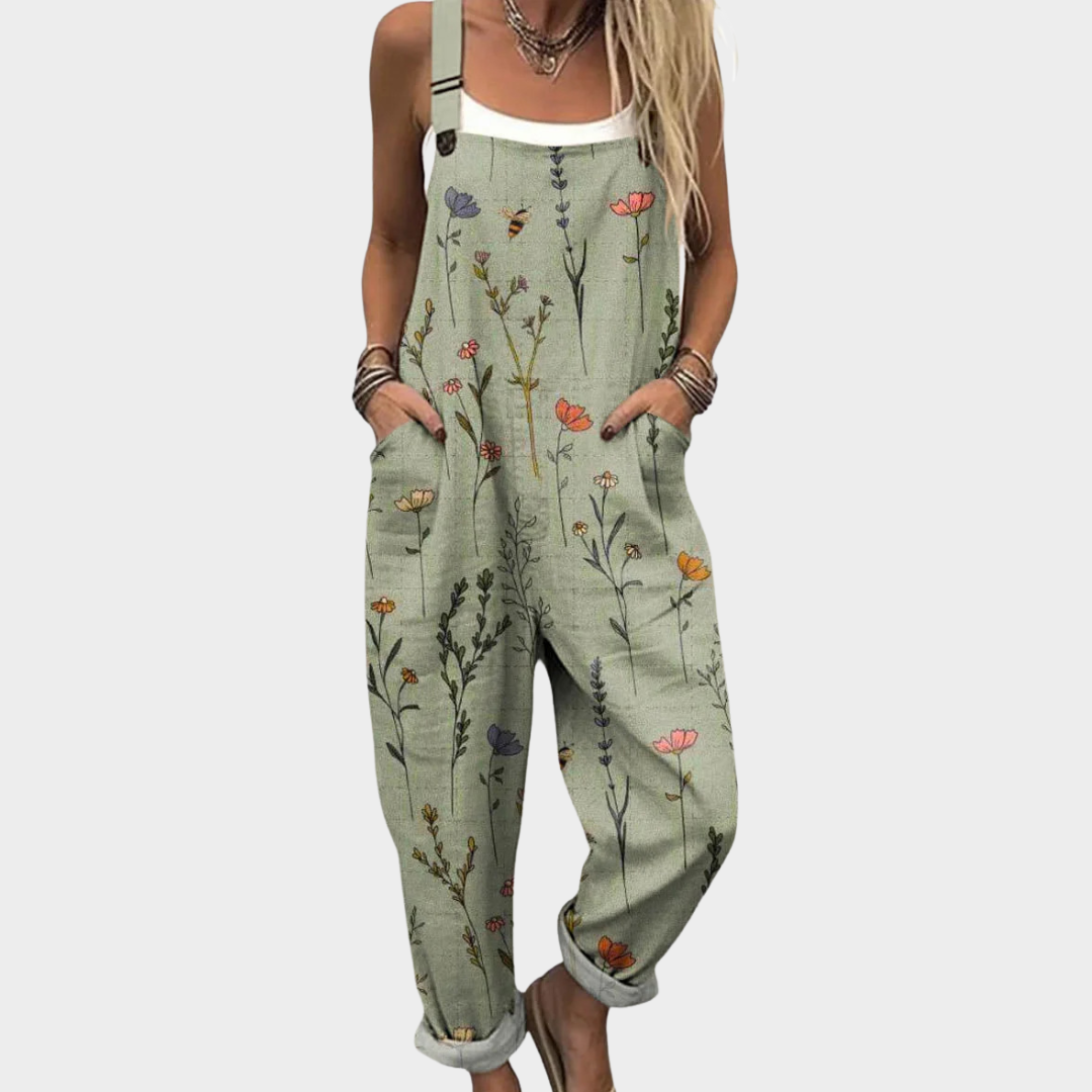 Beverly | Delicate Flower Overalls