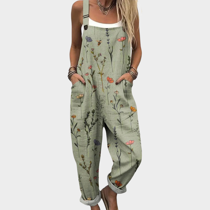 Beverly | Delicate Flower Overalls