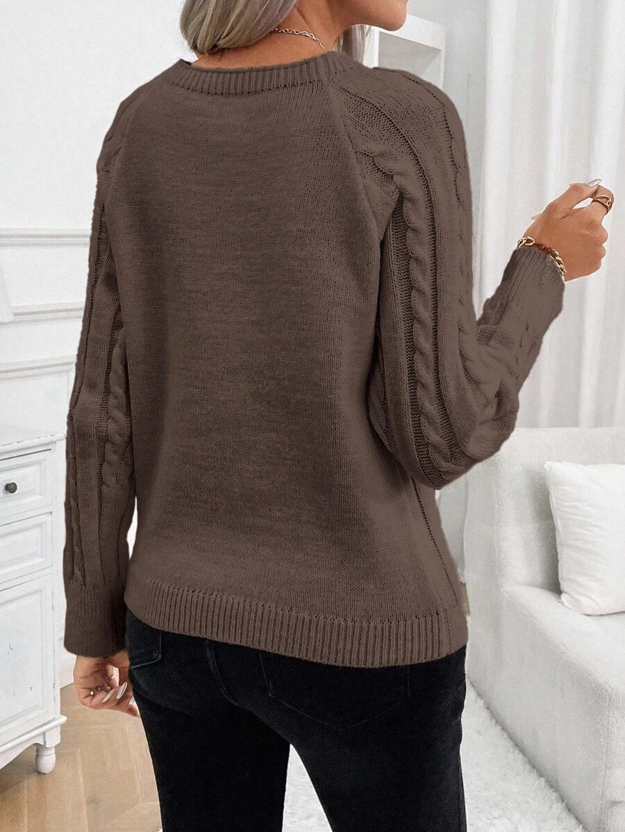 Betsy™ | Button-Detail Cable Jumper