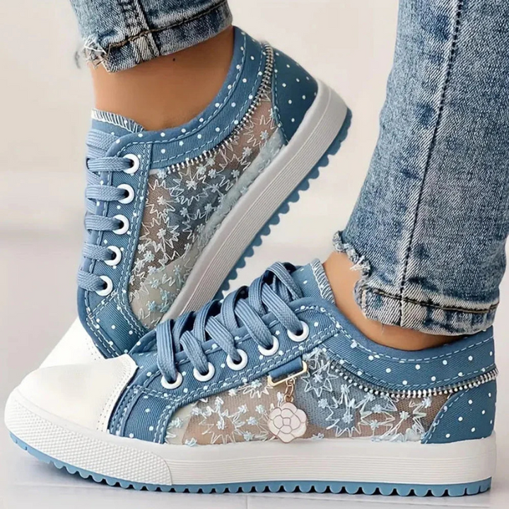 Carly | Elegant Sneakers with Floral Details