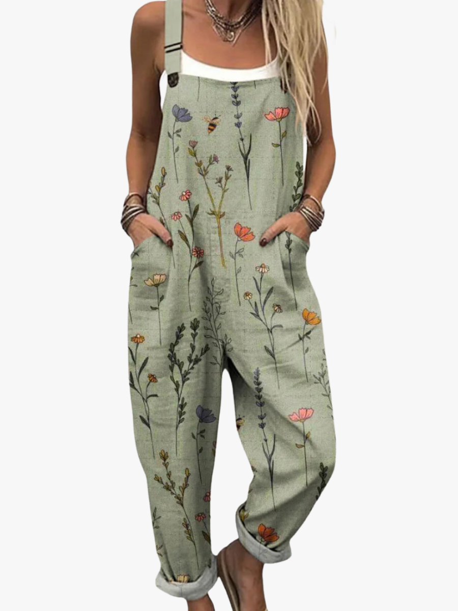 Beverly | Delicate Flower Overalls