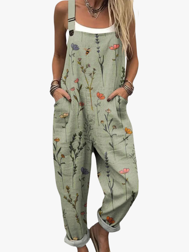 Beverly | Delicate Flower Overalls