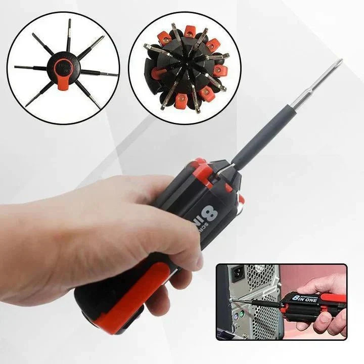 - 8 in 1 Screwdriver - Practical and Versatile - Ideal for All Tasks | Karnz