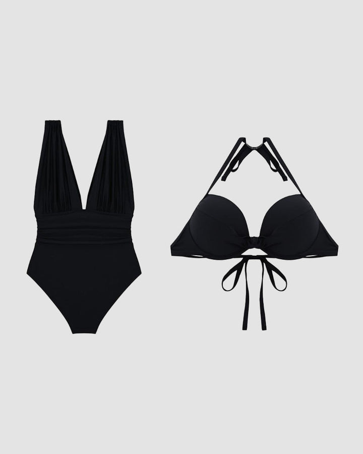 Seraphina | Women's Tummy Control V-Neck Swimsuit