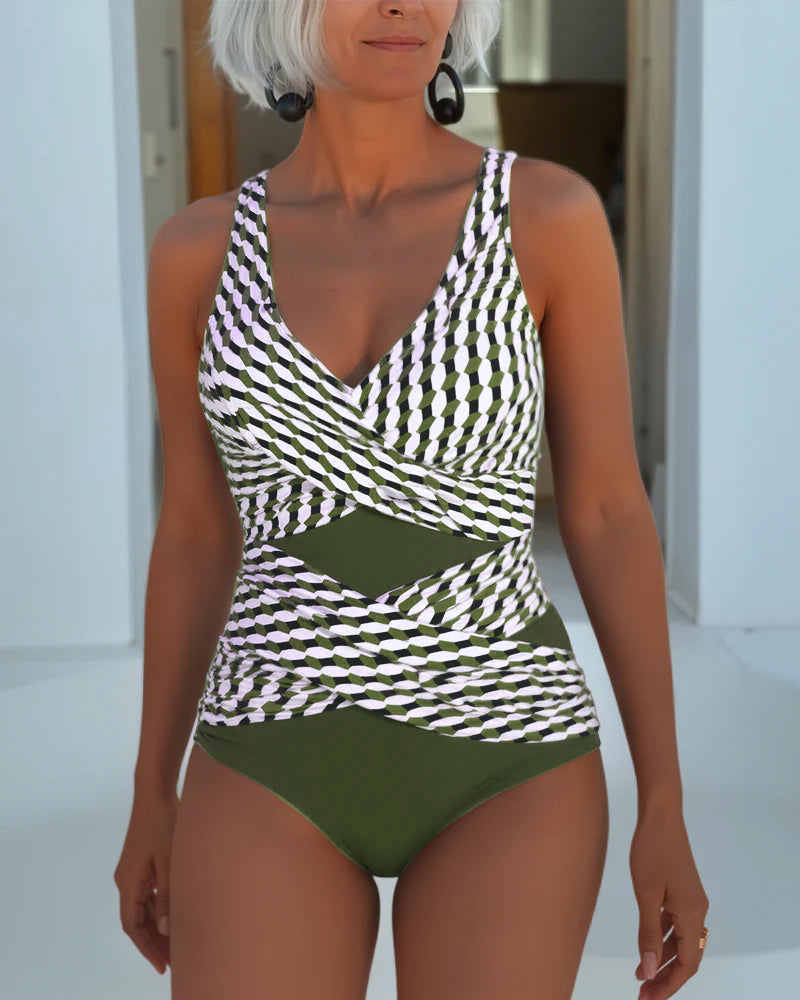 Rosalie | Elegant Cross-Over Swimsuit