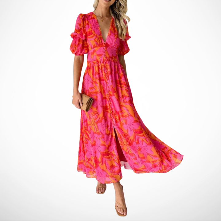 Margaret | Solar Glow Maxi Dress