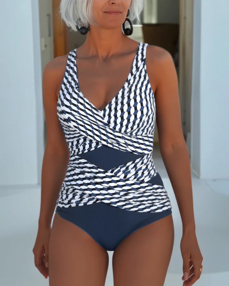 Rosalie | Elegant Cross-Over Swimsuit