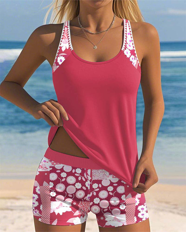 Melanie™ | Two-Piece Swimsuit with Comfortable Fit and Floral Beach Style
