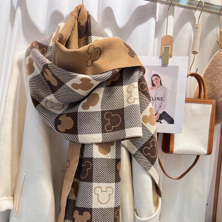 ZOLANI™ | Comfy Warm Plaid Double Side Tassel Scarf