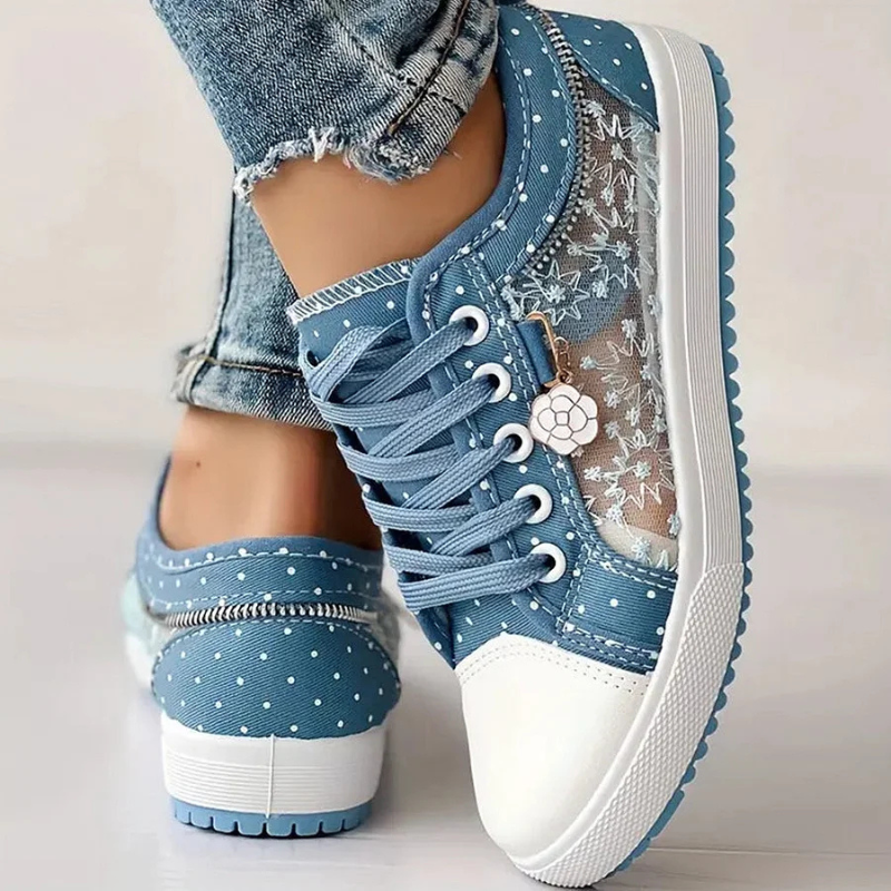 Carly | Elegant Sneakers with Floral Details