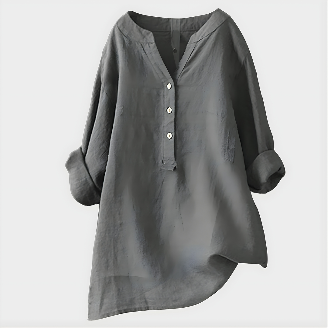 Caroline | Elegant V-Neck Blouse