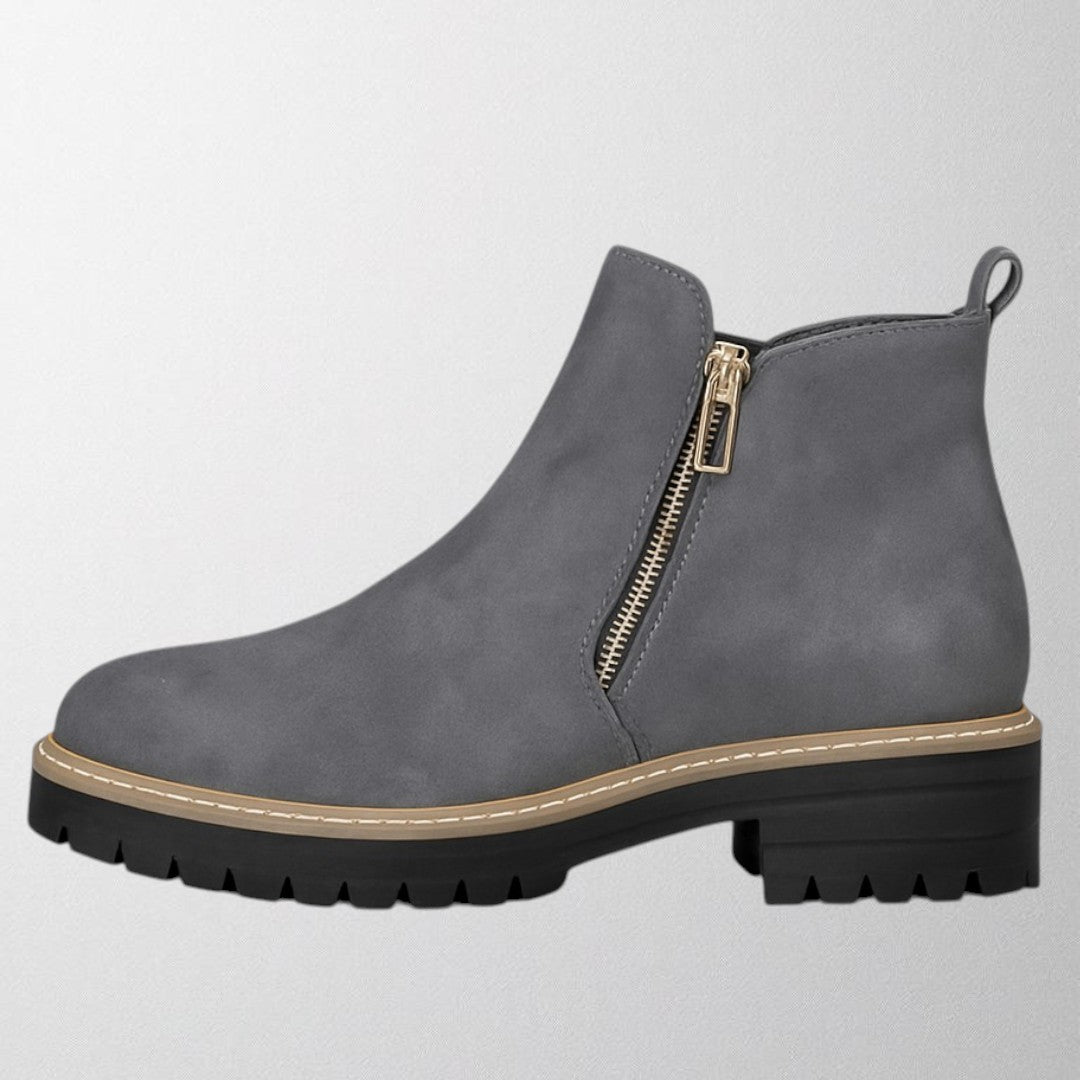 Elma™ | Women's shoe with round toe and side zip fastening