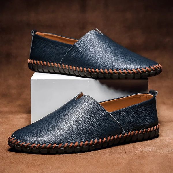 Lukas | Grained Leather Loafers