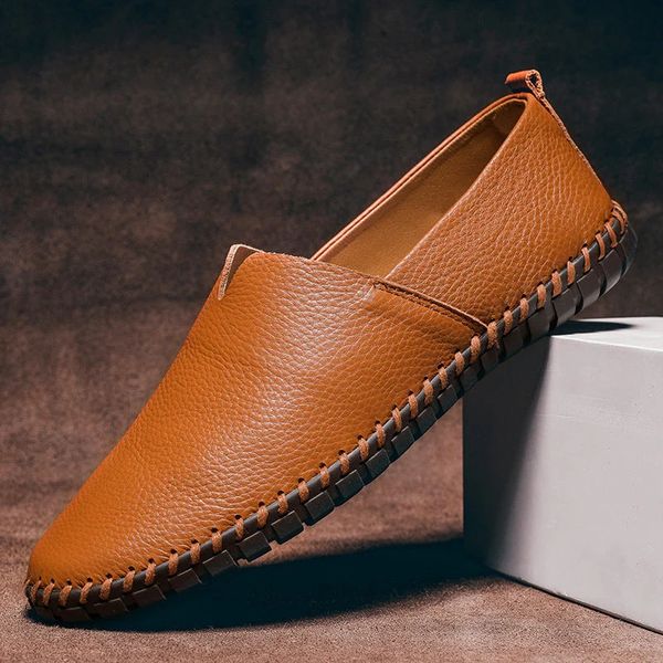 Lukas | Grained Leather Loafers
