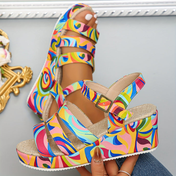 Laura | Platform Ankle Strap Sandals