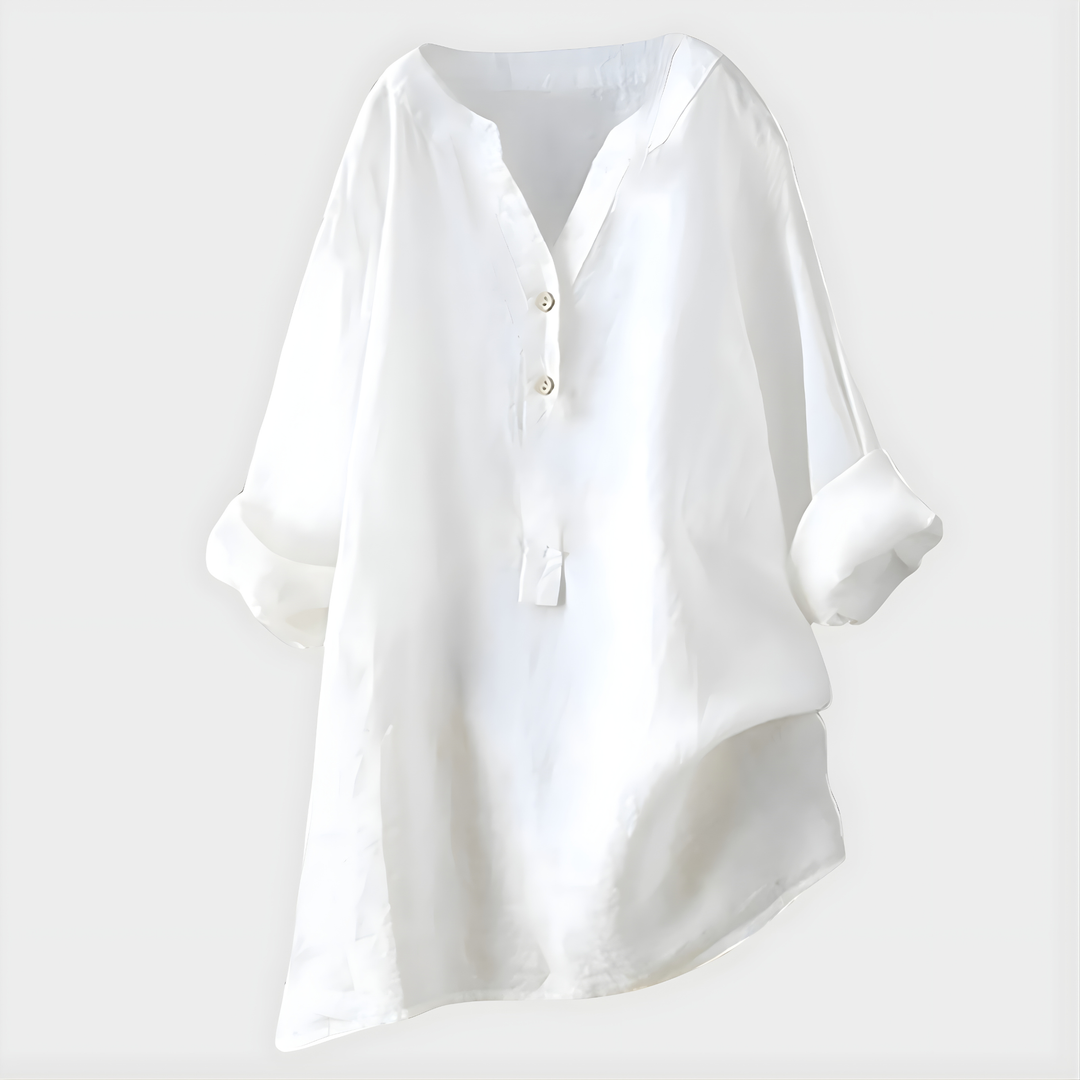 Caroline | Elegant V-Neck Blouse