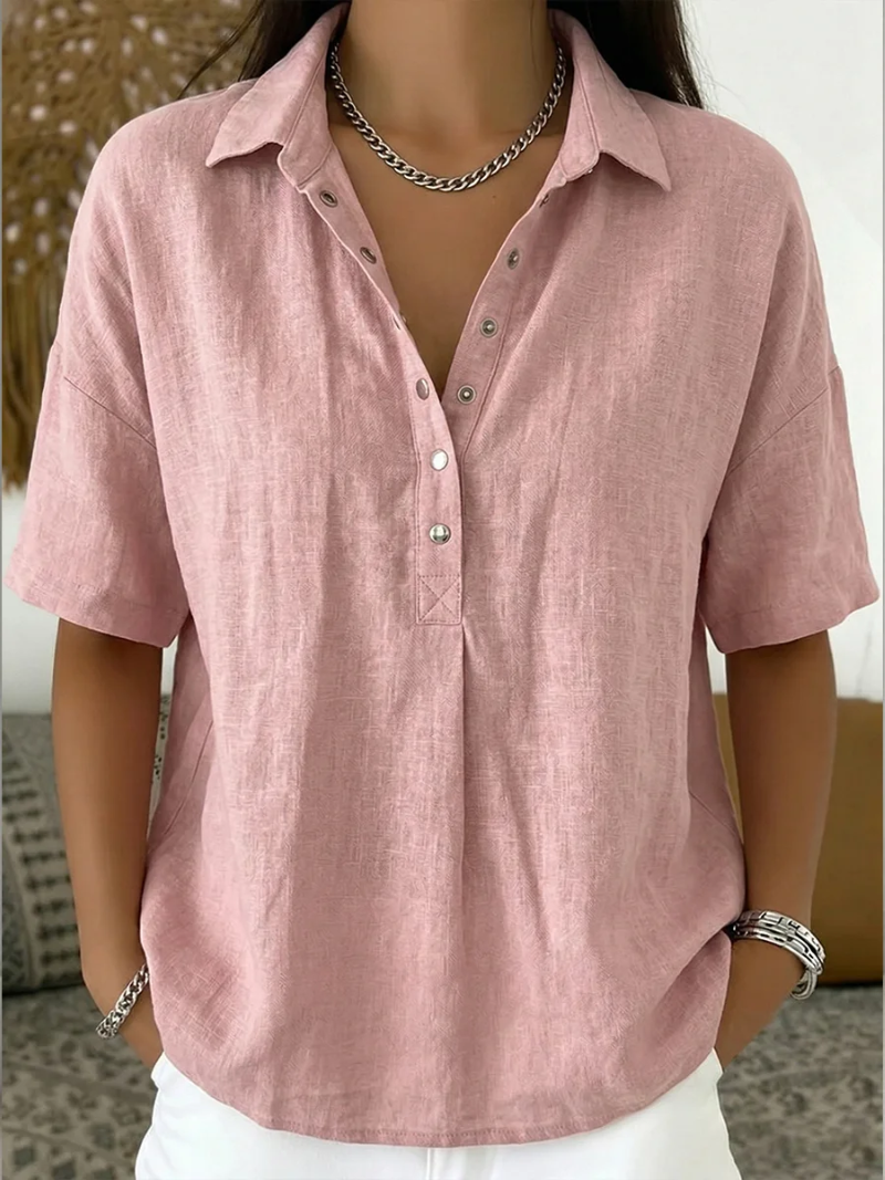 Amara | Blouse with Collar and Button