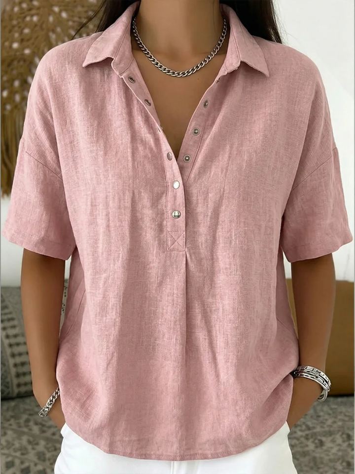 Amara | Blouse with Collar and Button