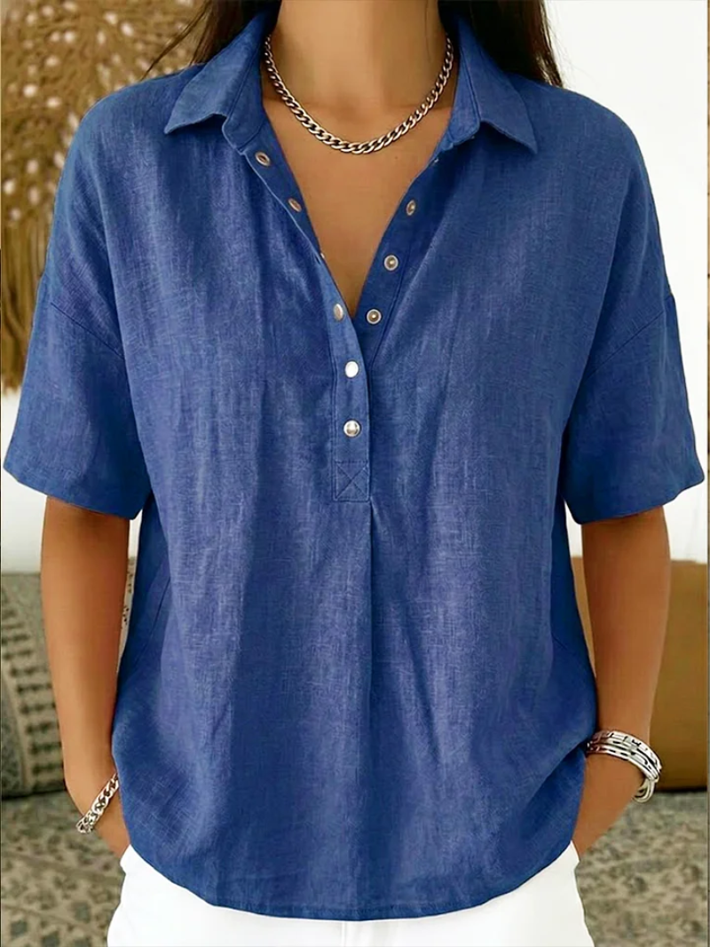 Amara | Blouse with Collar and Button