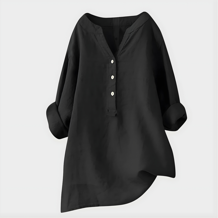 Caroline | Elegant V-Neck Blouse
