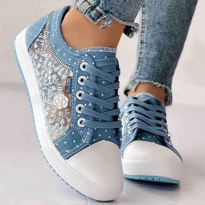 Carly | Elegant Sneakers with Floral Details
