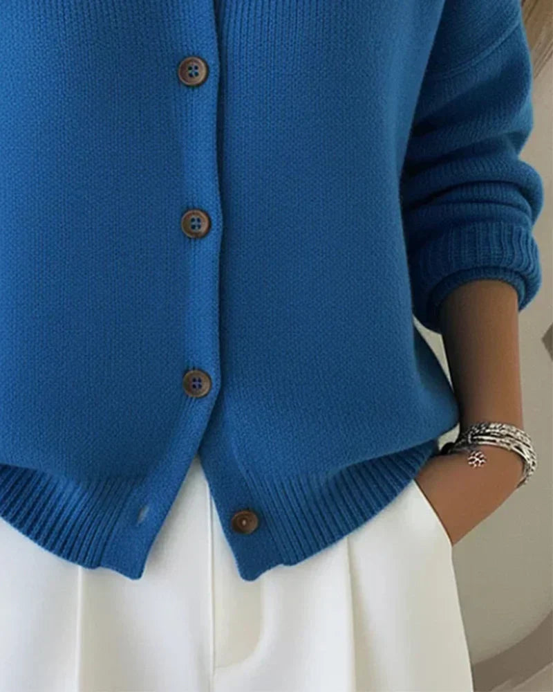Sienna™ | Button Collar Cardigan