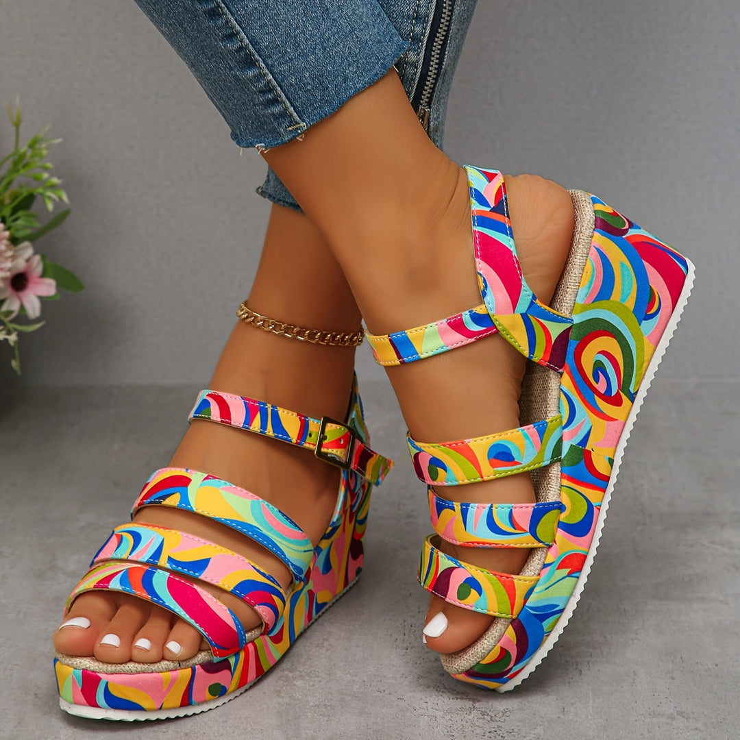 Laura | Platform Ankle Strap Sandals