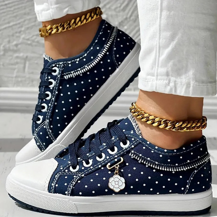 Carly | Elegant Sneakers with Floral Details