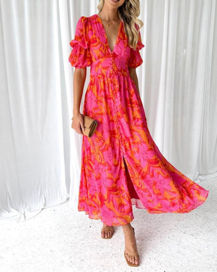 Margaret | Solar Glow Maxi Dress