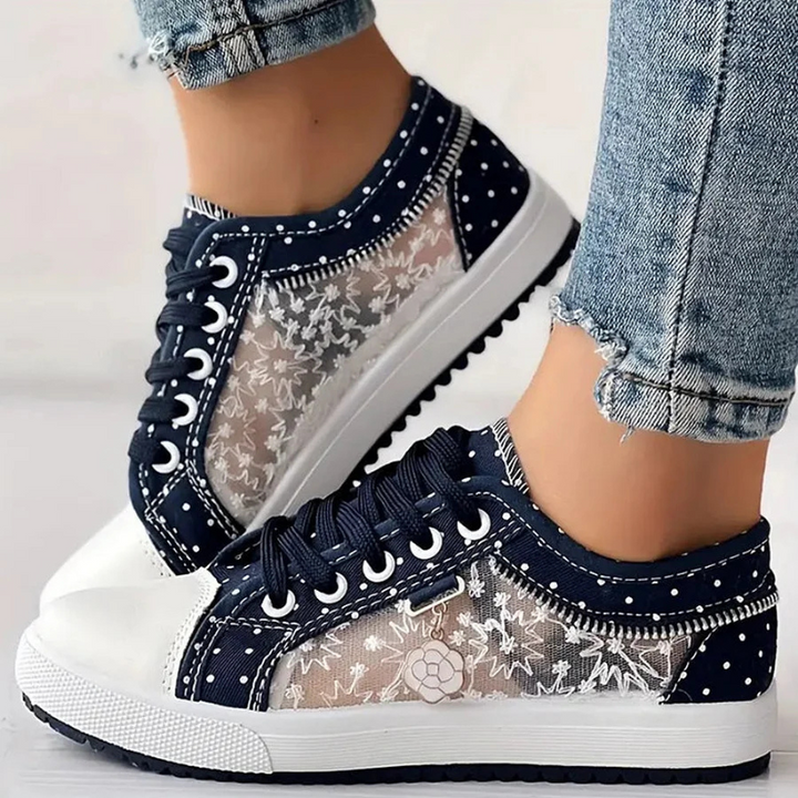 Carly | Elegant Sneakers with Floral Details