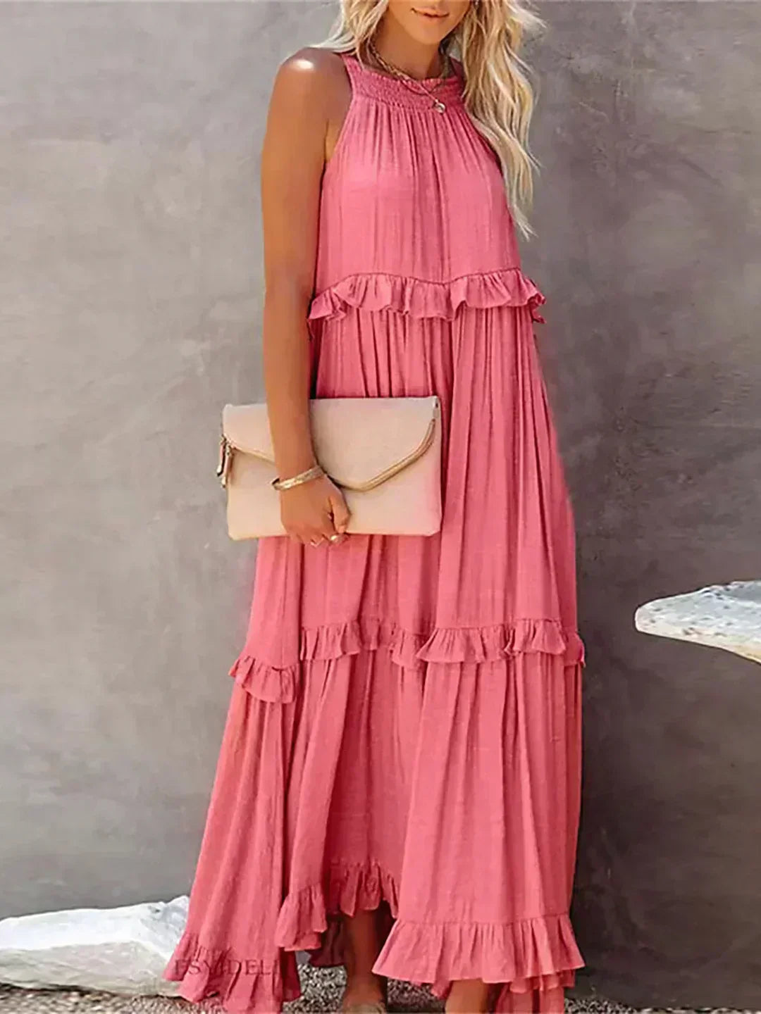 Courtney™ | Elegant Sleeveless Dress with Ruffles