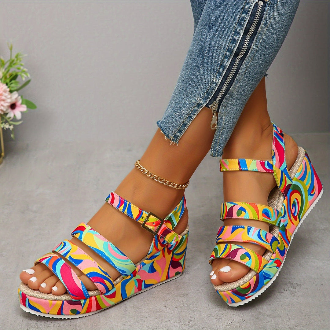 Laura | Platform Ankle Strap Sandals