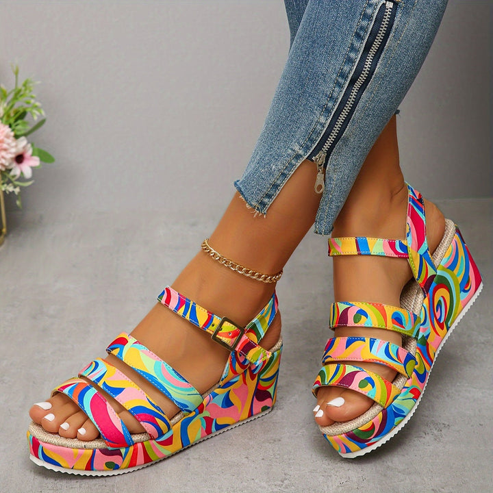 Laura | Platform Ankle Strap Sandals