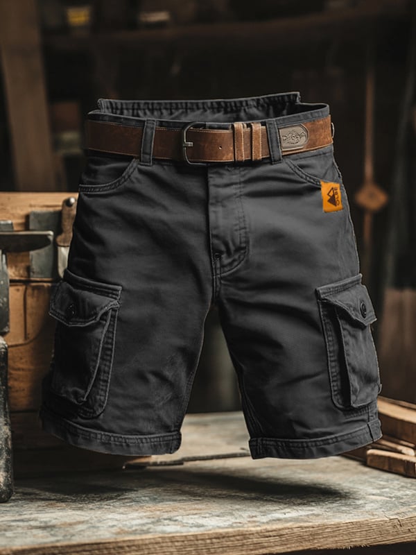 Bruce | Retro Cargo Short with Multiple Pockets