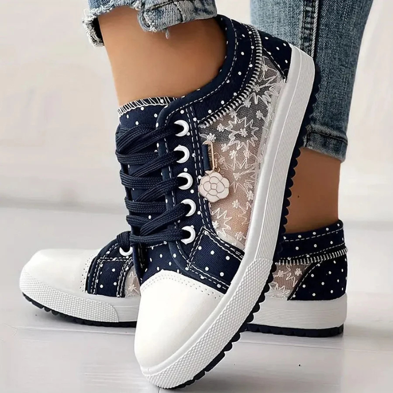 Carly | Elegant Sneakers with Floral Details