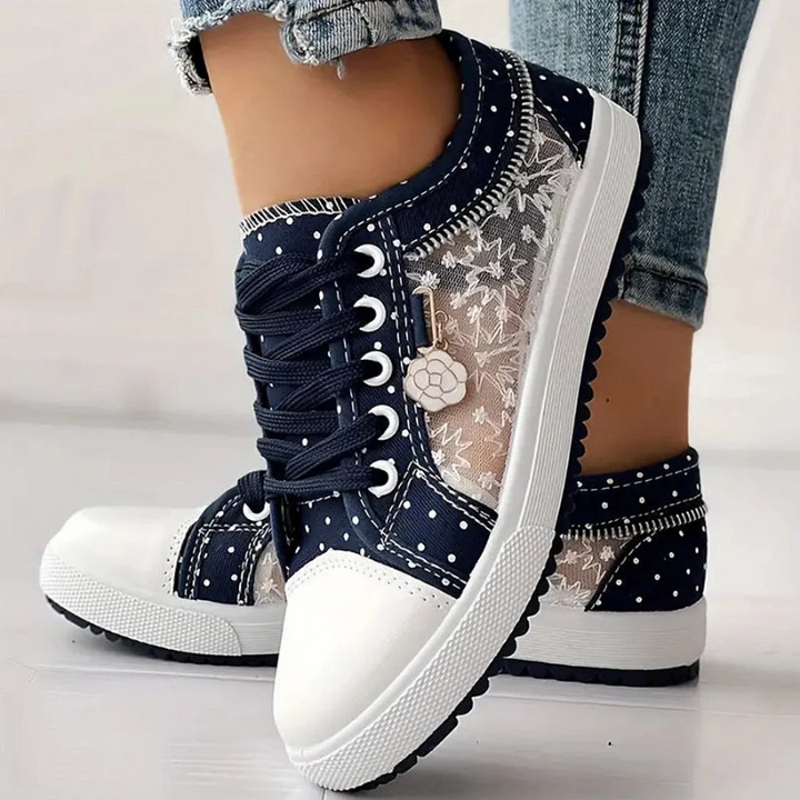 Carly | Elegant Sneakers with Floral Details