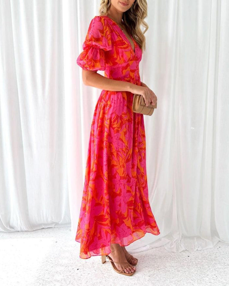 Margaret | Solar Glow Maxi Dress