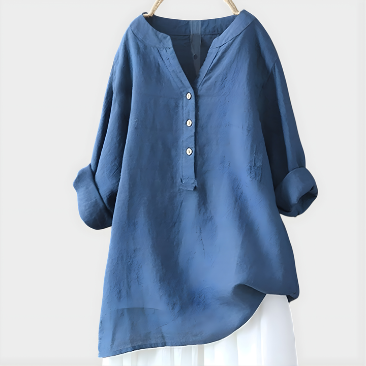 Caroline | Elegant V-Neck Blouse