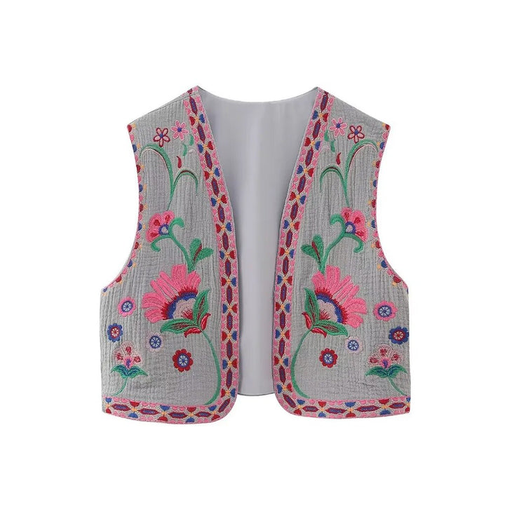 Vivienne™ | Vintage Floral Boho Vest