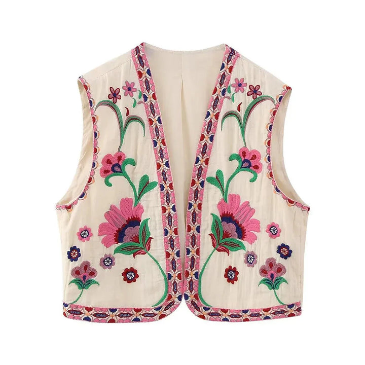 Vivienne™ | Vintage Floral Boho Vest