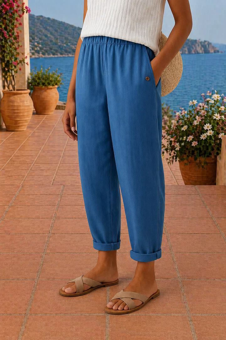 Sitti | Relaxed Linen Wide-Leg Pants