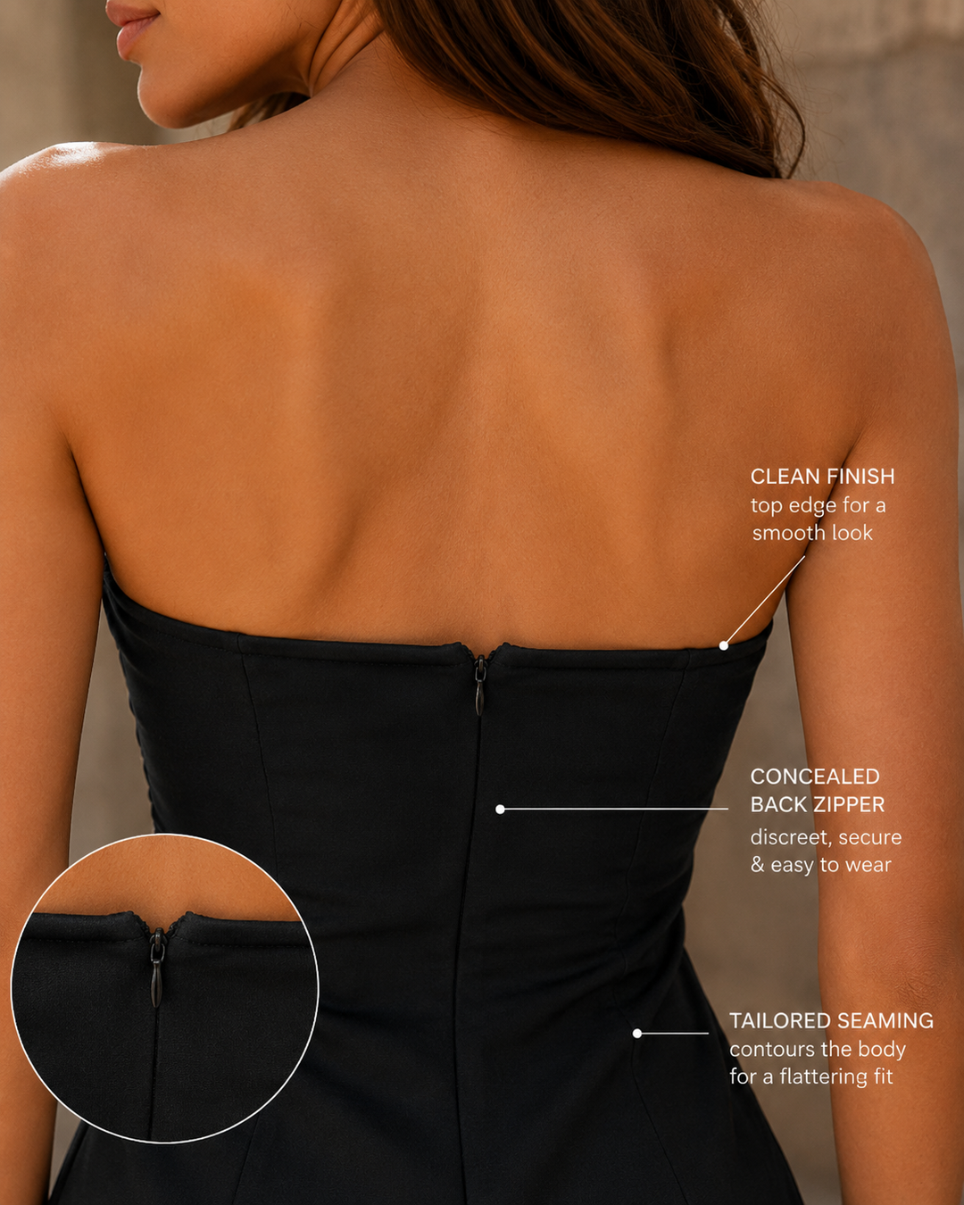 Nova | Strapless Mini Dress Bodice