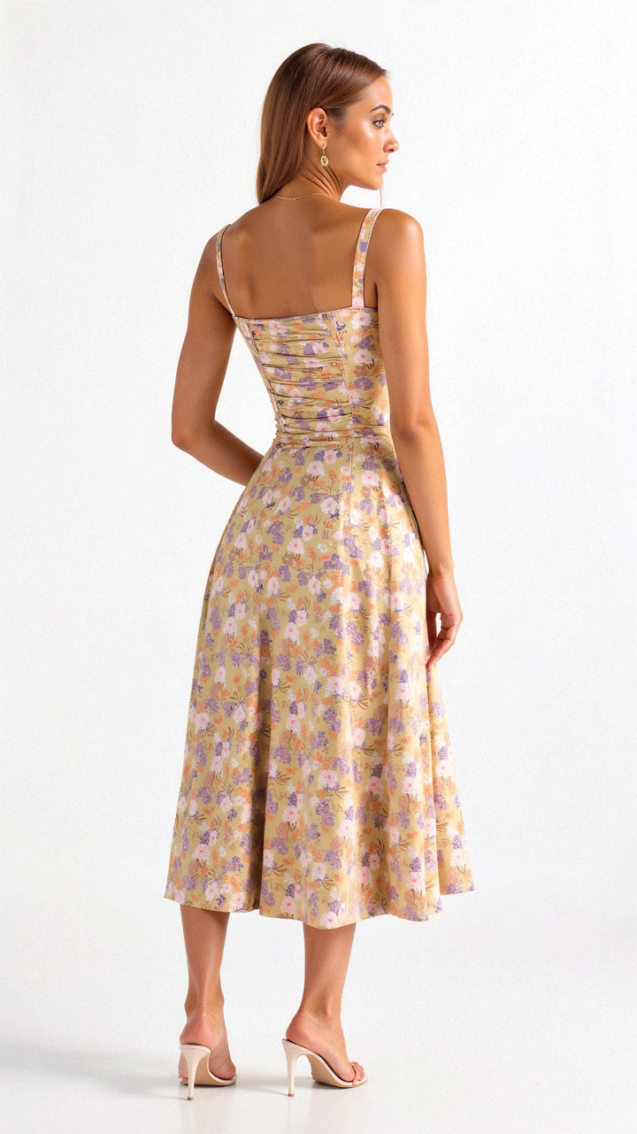 Selena | Floral Midi Dress