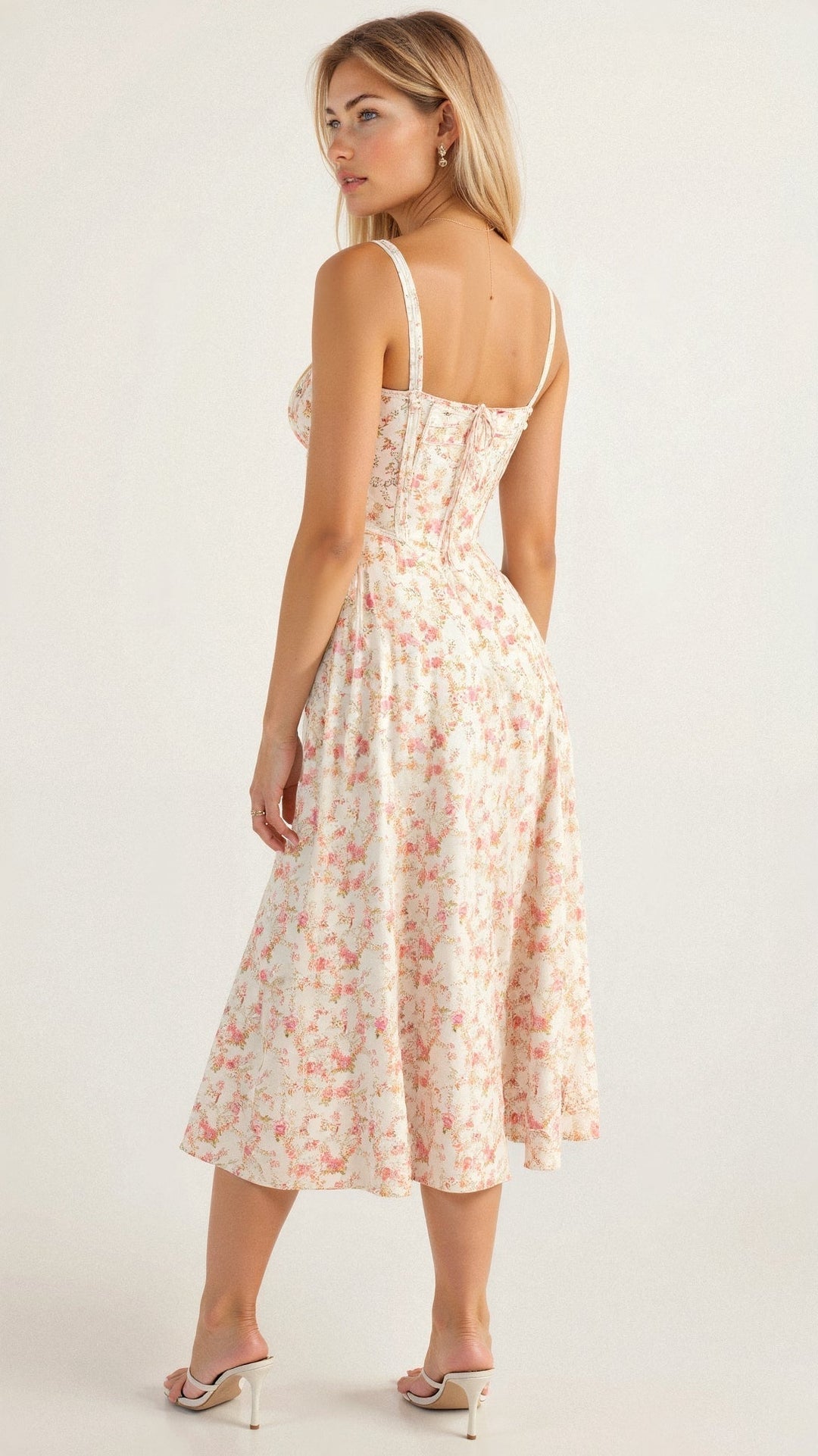 Selena | Floral Midi Dress