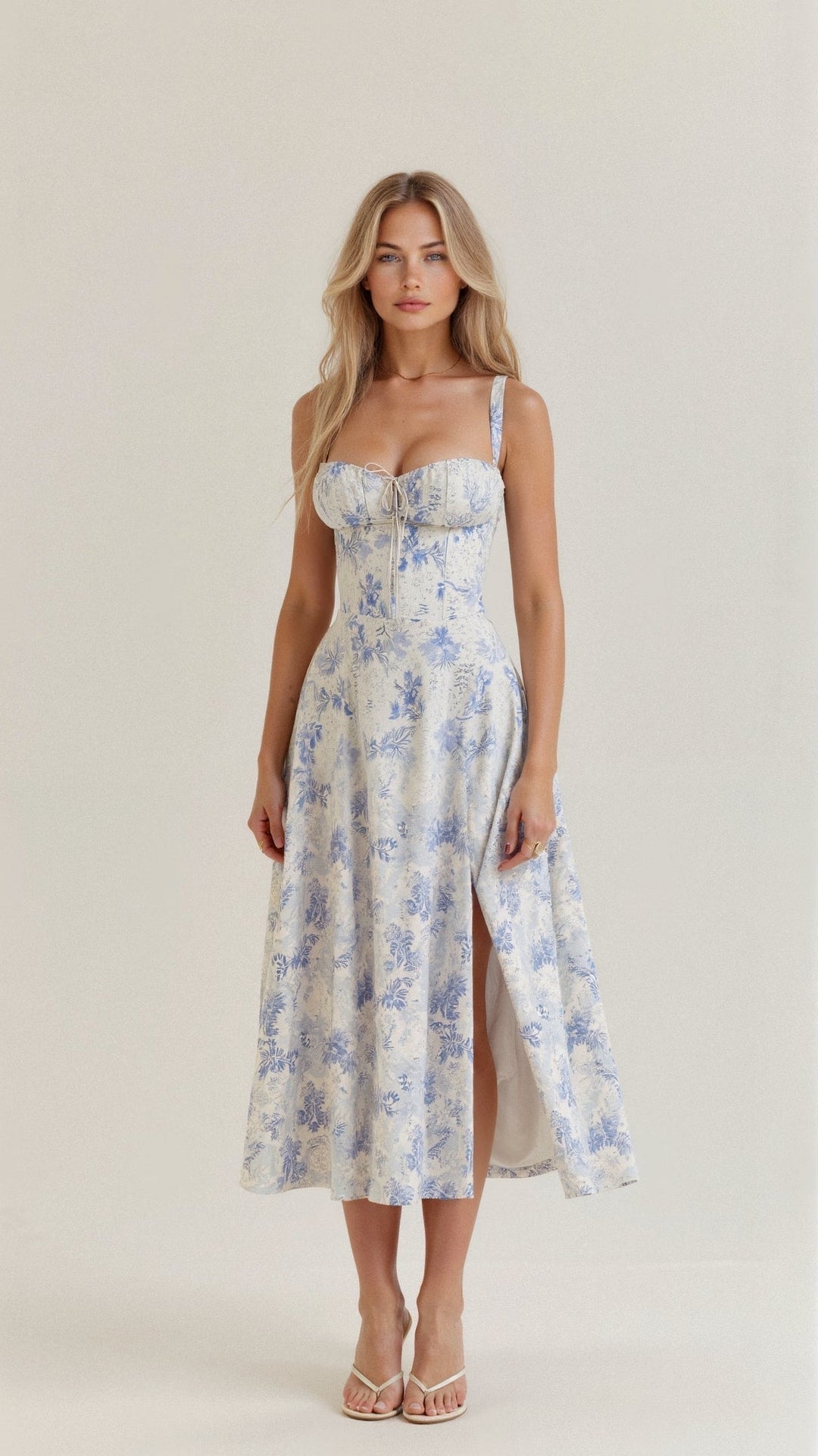 Selena | Floral Midi Dress