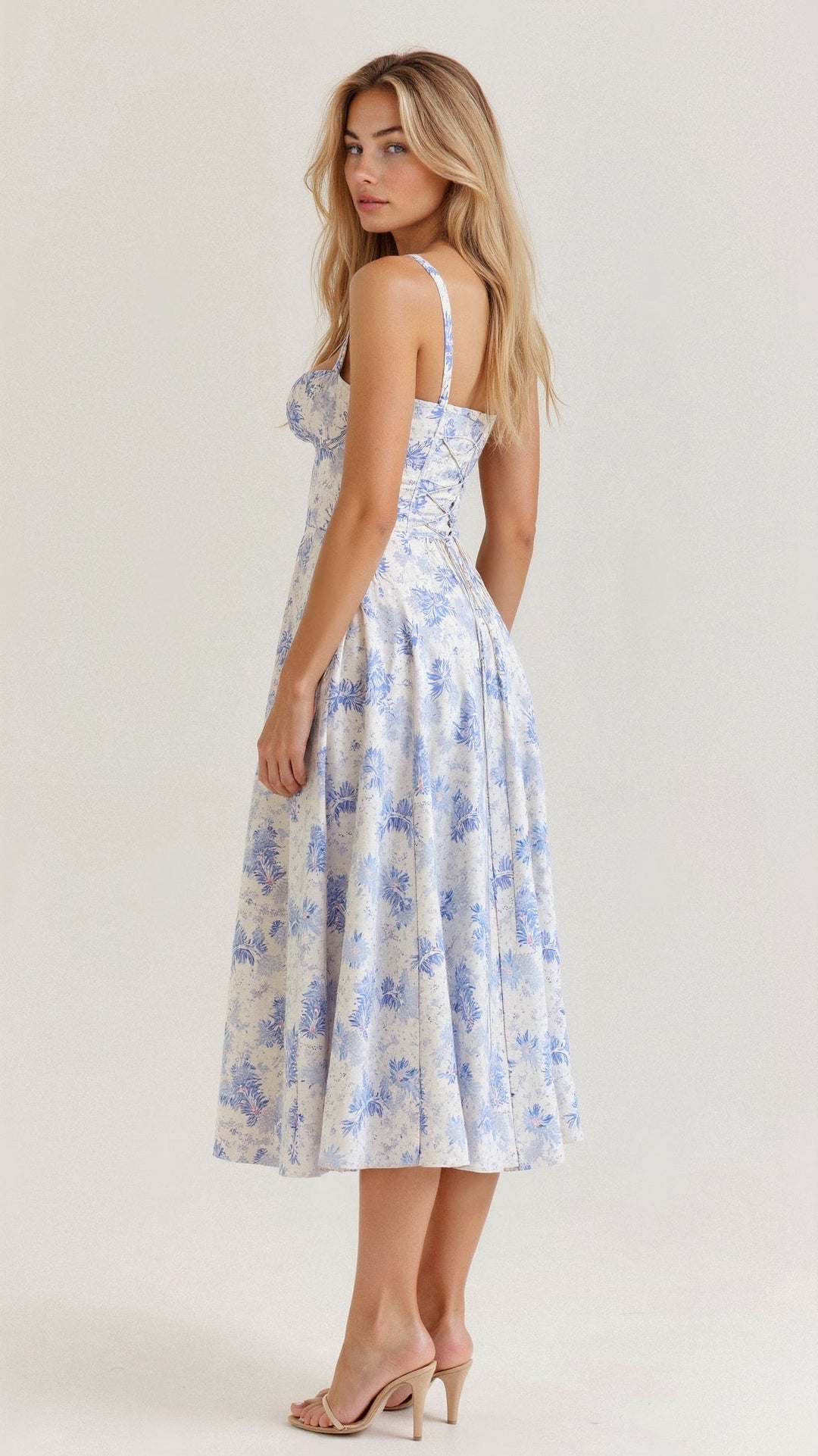 Selena | Floral Midi Dress