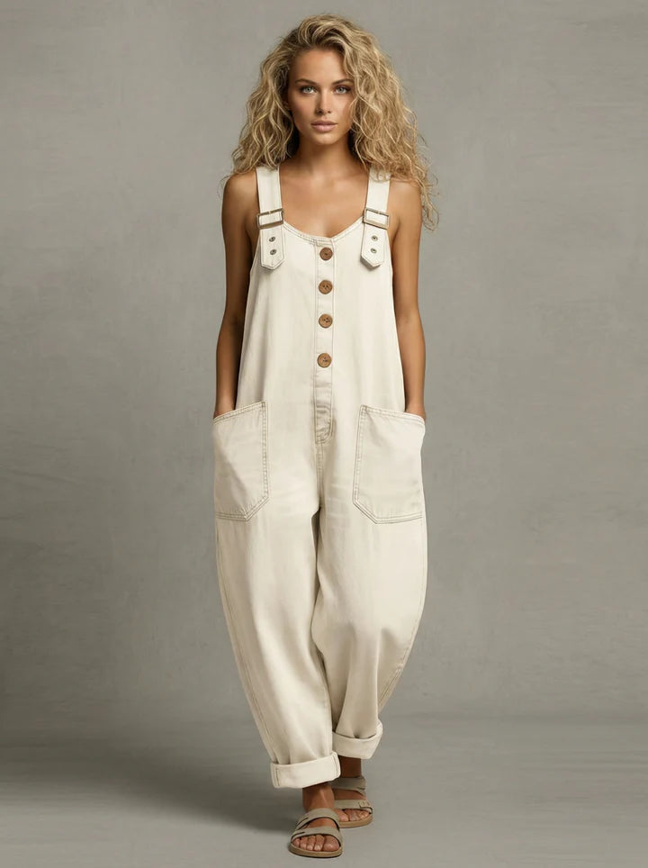 Cynthia | Stylish Denim Jumpsuit with Pockets
